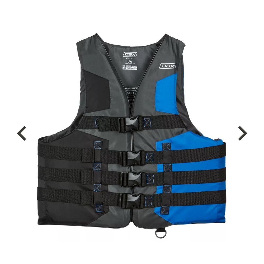 DBX Black and Blue Life Vest - Adult S/M